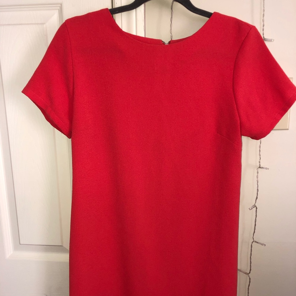 Burnt orange t-shirt dress